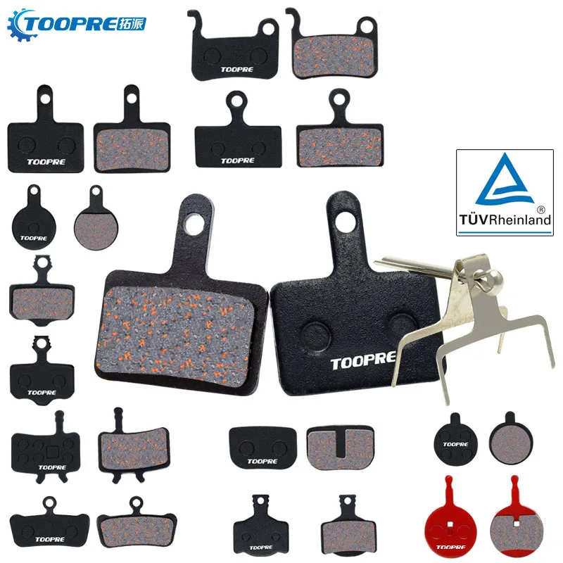 TOOPRE Mountain Bicycle Bike Disc Brake Pads Copper Fiber Semi Metal for Shimano M446 355 395 BB5  AVID HAYES Magura ZOOM