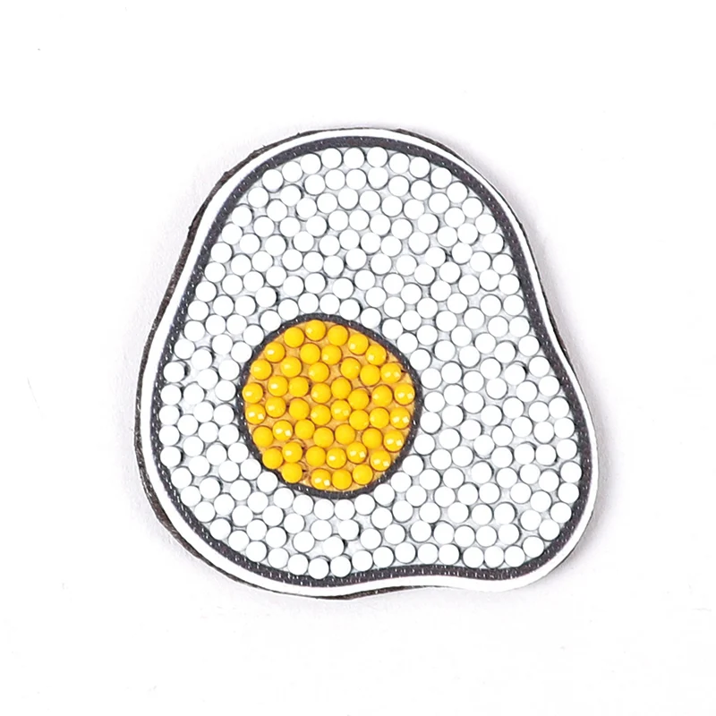 Special shaped DIY hot sale 3D popular egg kitchen decoration diamond paint fridge magnet creative fridge magnet