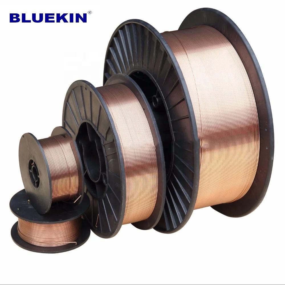 AWS ER70S-6 CO2 0.8-1.6mm 6013 6018 7018 MIG Welding Wire factory supply CO2 copper coated welding wire