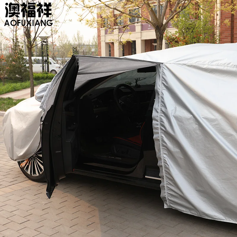 New Camouflage Car Cover Rain-Proof and Sun-Proof Thermal Insulation Oxford Cloth Car Cover Factory Wholesale
