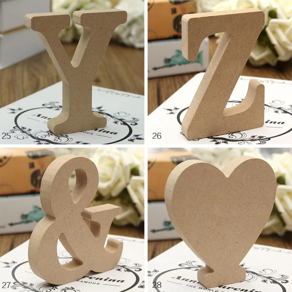 MDF Letters for Educational Wooden Handicrafts 12 inch wood letters wooden letter board