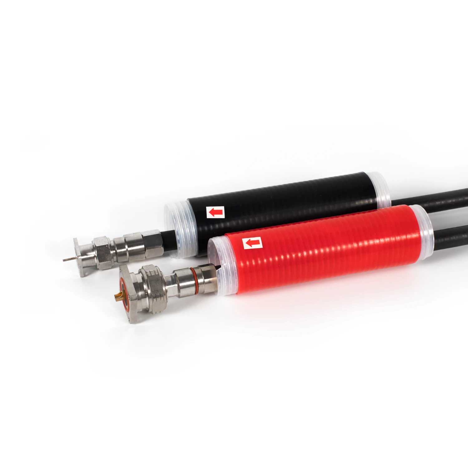 Красная и розовая силиконовая термоусадочная втулка для кабеля разъема