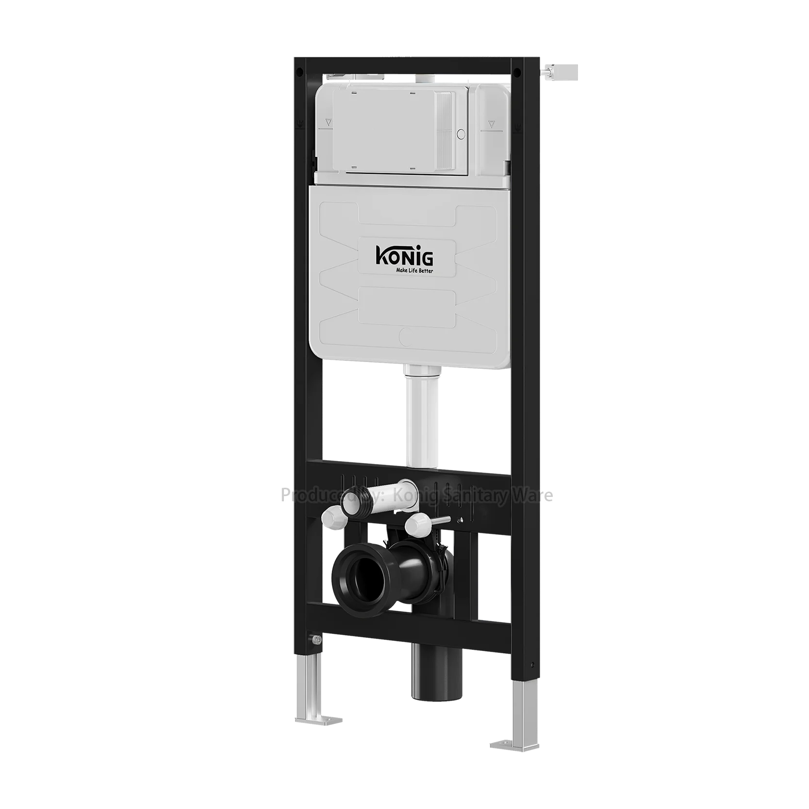 HDPE настенный унитаз скрытый резервуар для воды унитаза встроенный в стену с