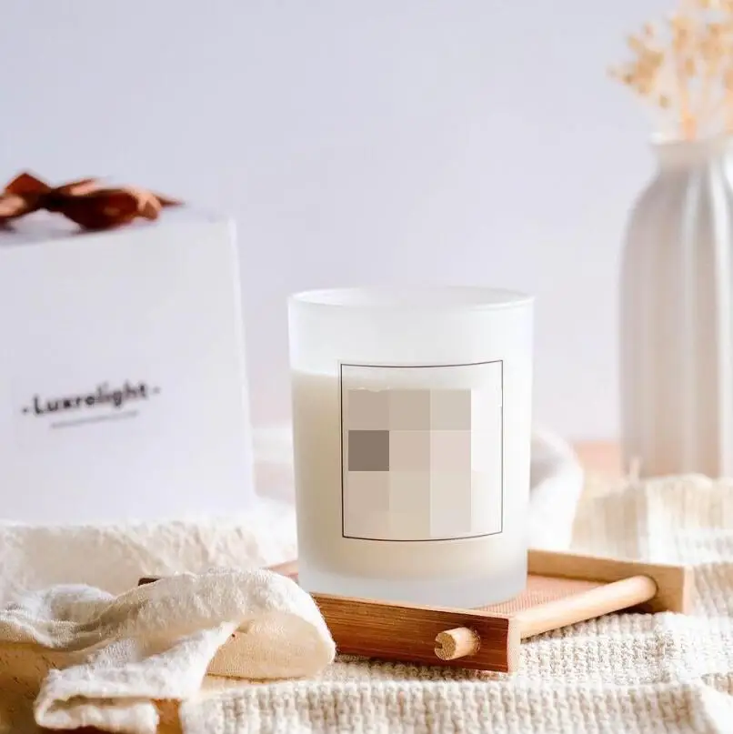 wholesale wedding frosted white aromatherapy soy bulk order candle scented