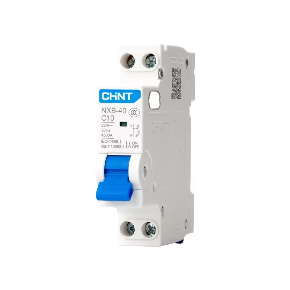 Hot Selling CHNT NXB-40 1P+N MCB Air Switch 10A Miniature Circuit Breaker