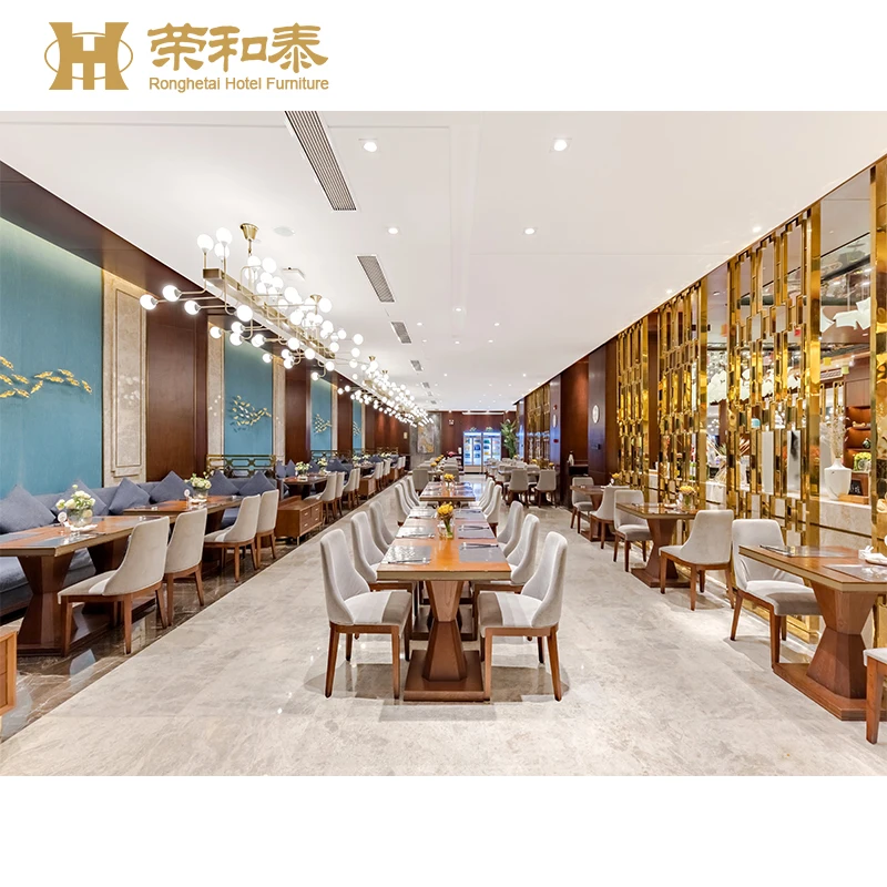 Restaurant Dining Furniture set Luxury Restaurant Chairs and Dining Table Set