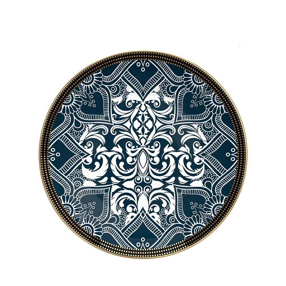 Modern round Bone China Dinner Set Popular Wholesale Five Star Hotel Crockery for Parties Sustainable and Stocked Plate Dish