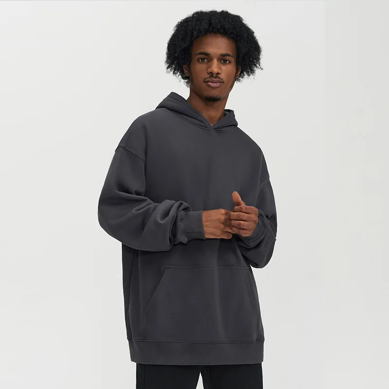 High Quality Street Wear Over Size Wholesale Hoodie Fashion Clothing Man Blank Sweatshirts Hoodies Custom Pullover Cotton OEM