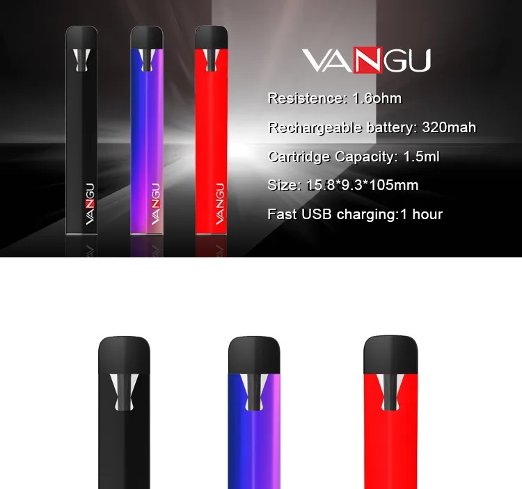 Original Electronic Cigarette Vape Pen Vaporizer Vangu Kit Refill Pod System vape starter kits