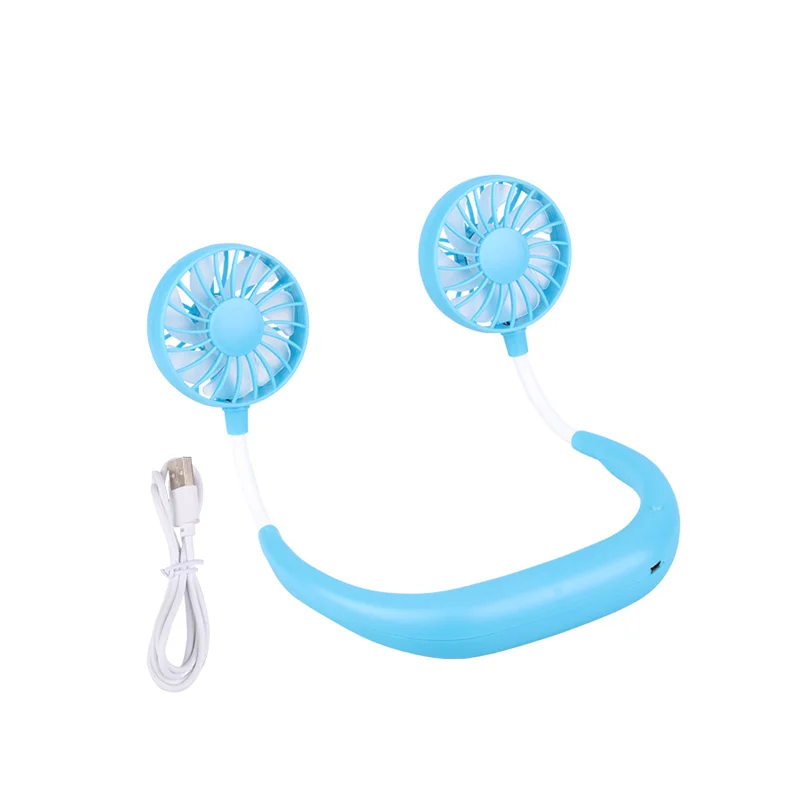New Silent Mini Cooling Fan USB Rechargeable  Portable Wearable Sports Hanging Neck Fan