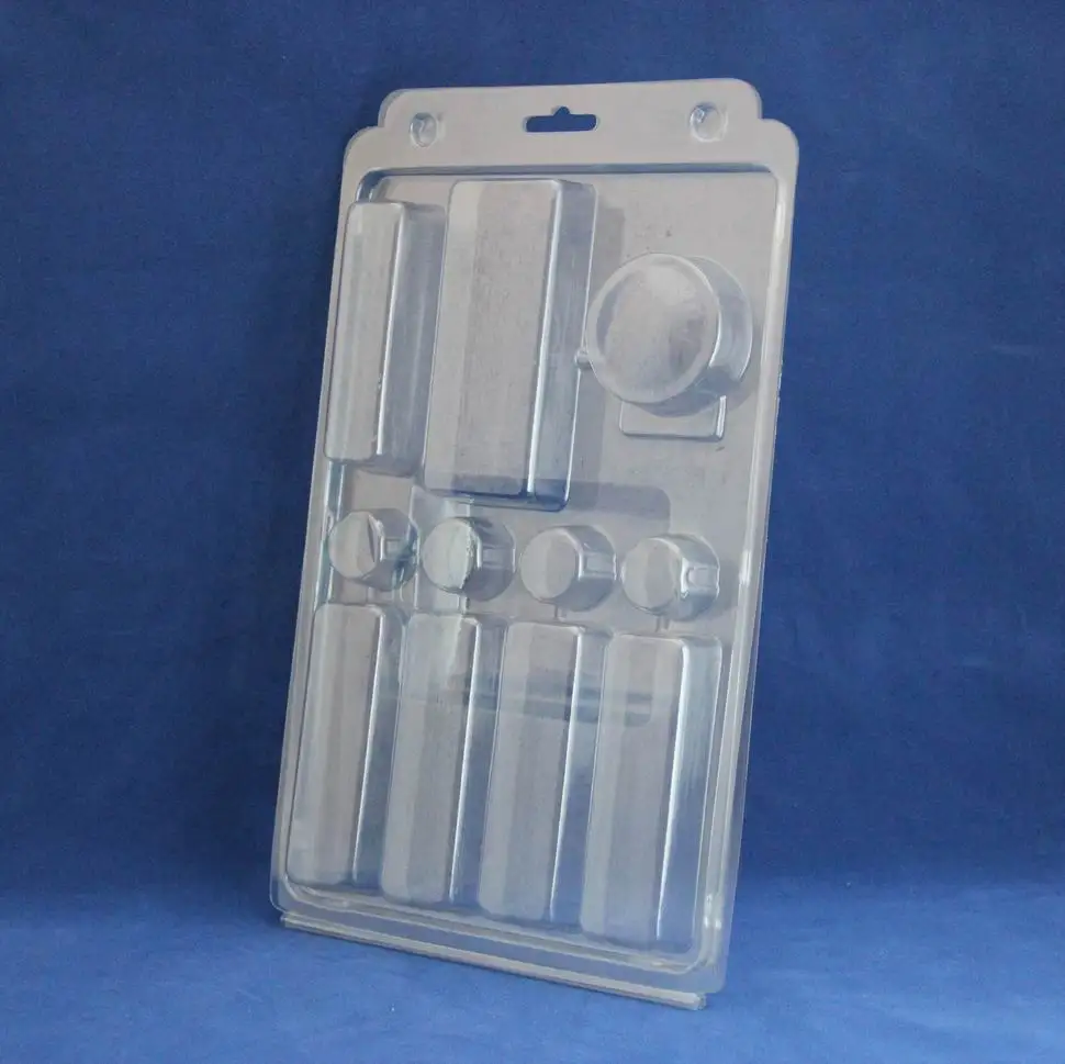 PVC PET RPET Plastic double blister package  for electronic ,cosmetic ,toy , home appliance,gift