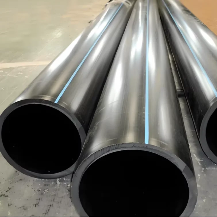 Dn200 Inch8 PN8 PE100 китайская фабрика дренажная вода hdpe труба скребок HDPE водопроводная