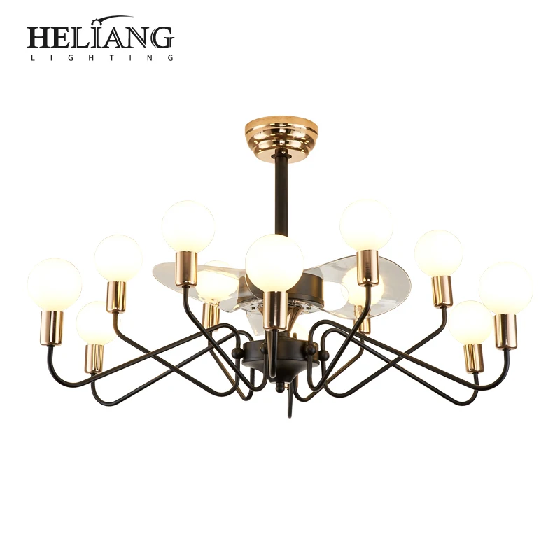 Современный потолочный вентилятор magic bean для гостиной лампа с преобразователем частоты домашний электрический столовой спальни