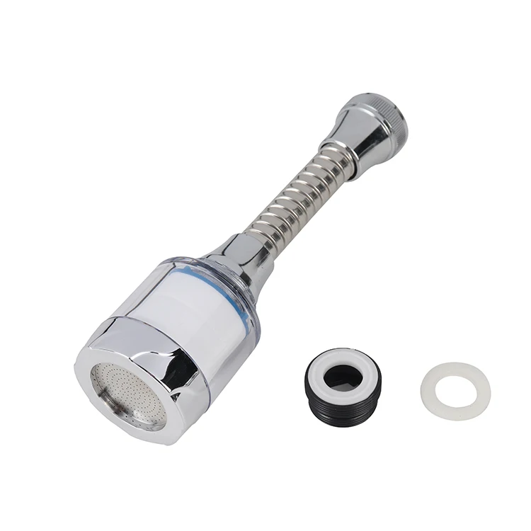 Pressure Boosting Adjustable Extension Water Saving Head Detachable Sink Sprayer Faucet Extender