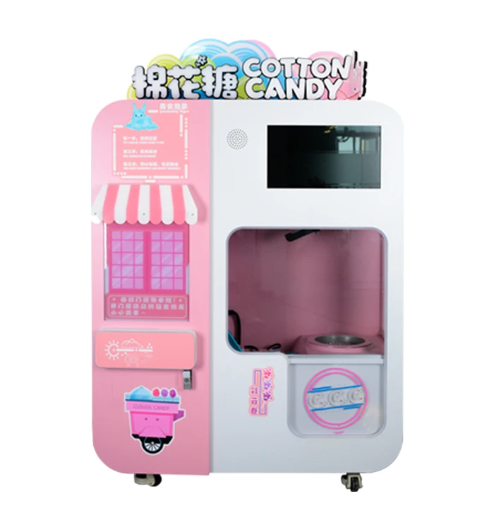 Shopping Mall Amusement Park School Use 32 Flowers Cotton Candy Machine Snack Cotton Candy Making Vending Machine
