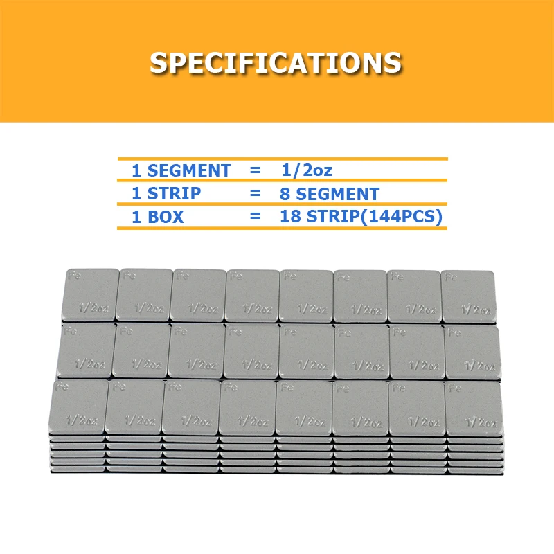Siming Adhesive Wheel Balance Weight FAH5-1 Steel Wheel Weight