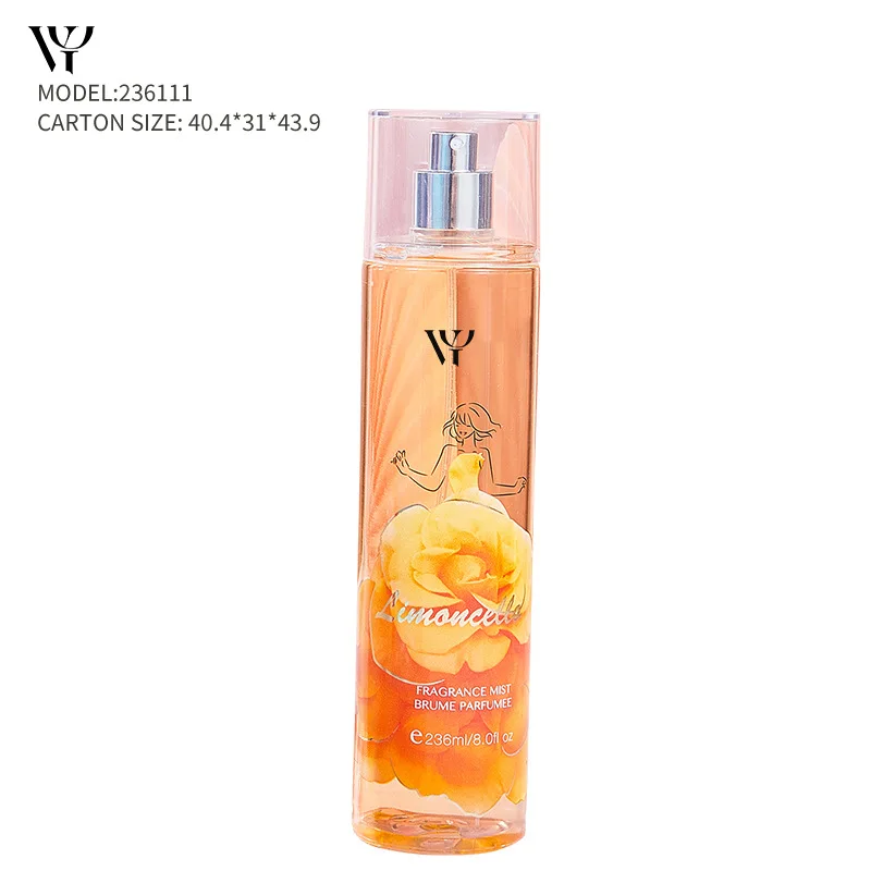High Quality Hot Selling 236ml Floral Fruity Women Body Spray Perfume Long Lasting Body mist Fragrance Custom Logo Eau De Parfum