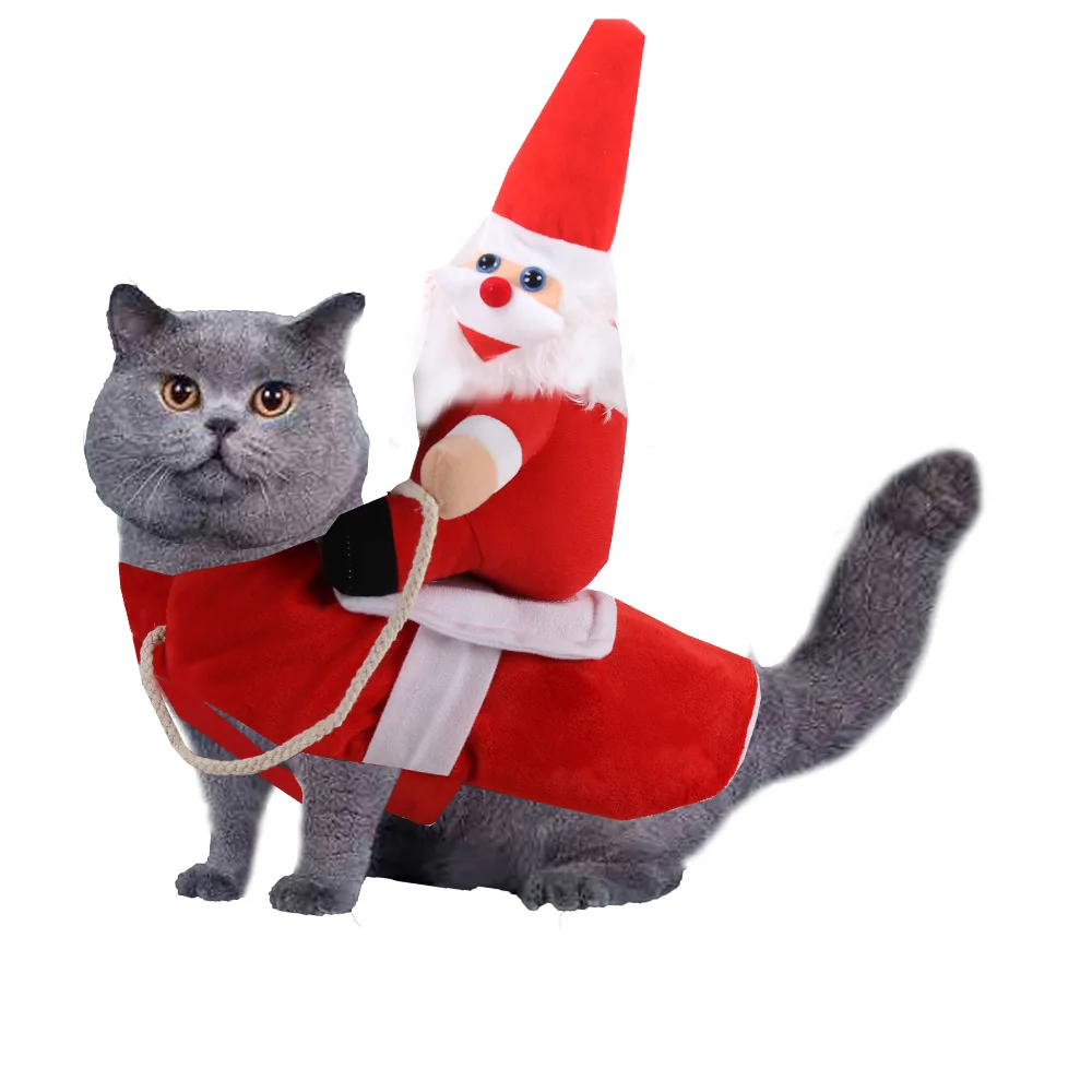 Фабричные рождественские костюмы для собак средних кошек плюшевая Одежда забавные одежда косплея товары домашних животных
