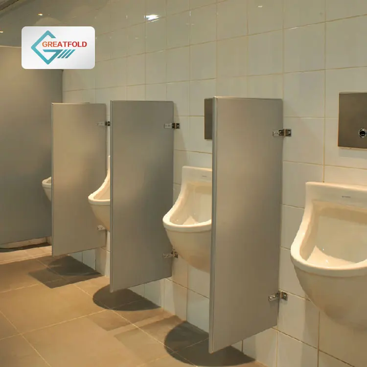 Compact panel  phenolic urinal screen partition Hpl cubicle toilet screen Urinal Divider partitions divider