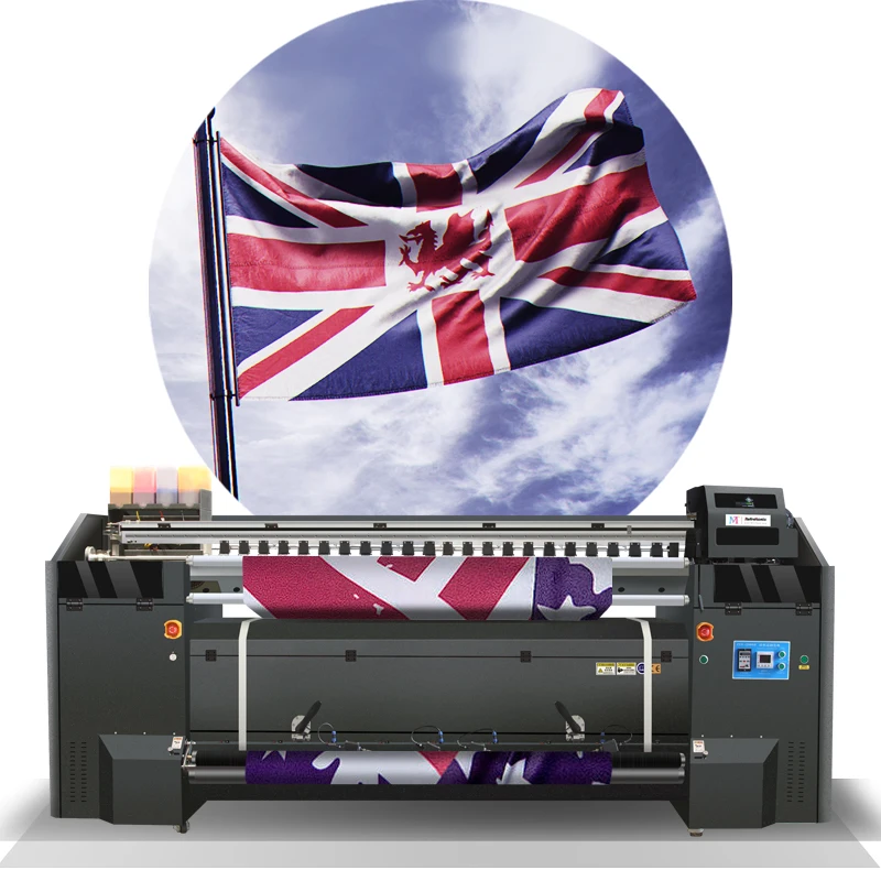 Preferential price customized digital polyester fabric roll flag printing machine to make feathers/teardrops/flags