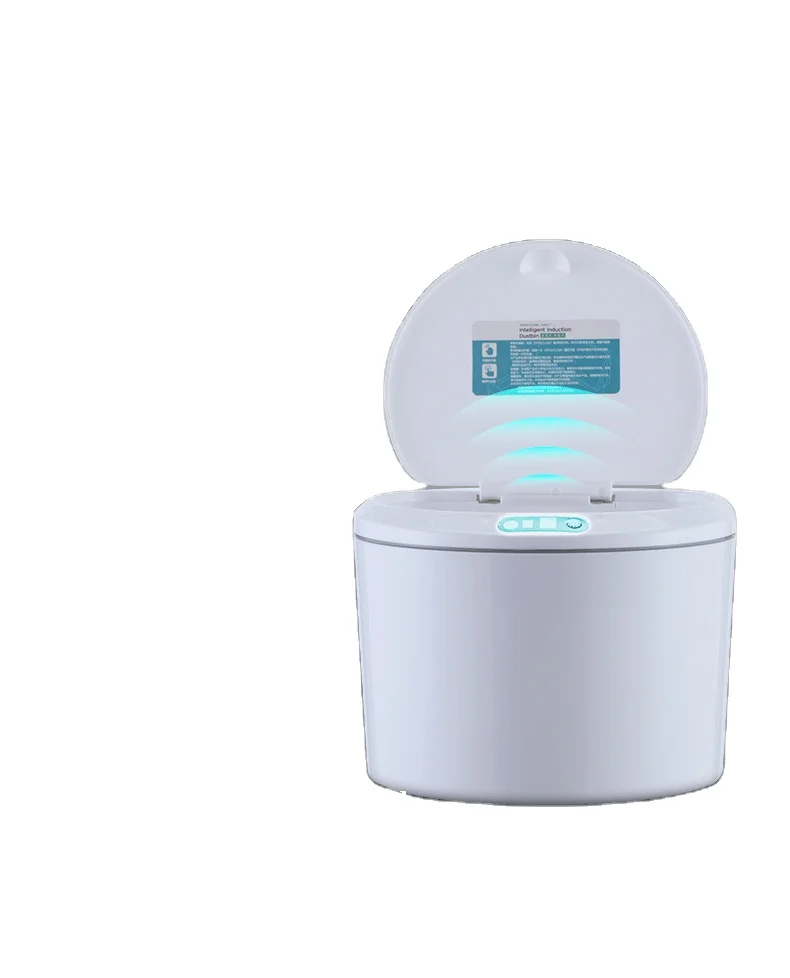 Mini desktop portable sensor Trash bin Silicone Bucket Cabinet Door Car Bedroom Bathroom Storage box for car