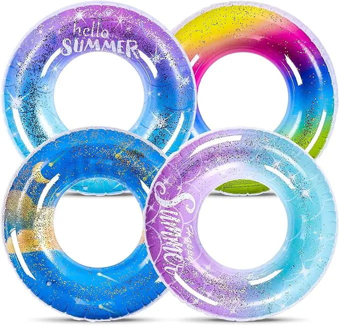 Inflatable pool swimming circle Rainbow swimming circle Confeil swimming circle is suitable for outdoor water activities