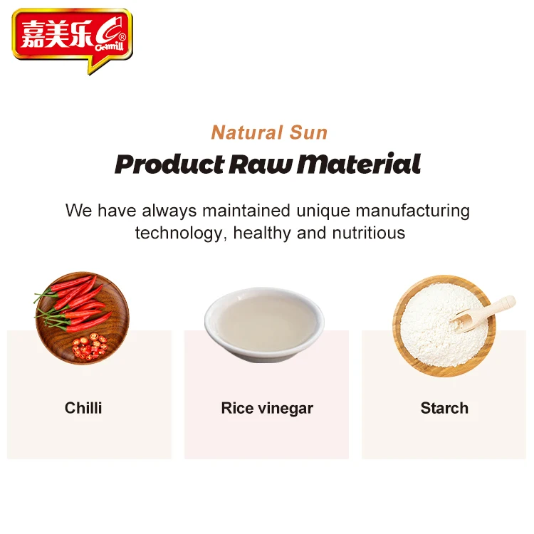 Camill Wholesale 250g Sriracha Chilli Sauce Fried Chicken Dipping Chinese Food Paste Red Garlic Hot Spicy Sauce Bulk Chili Sauce