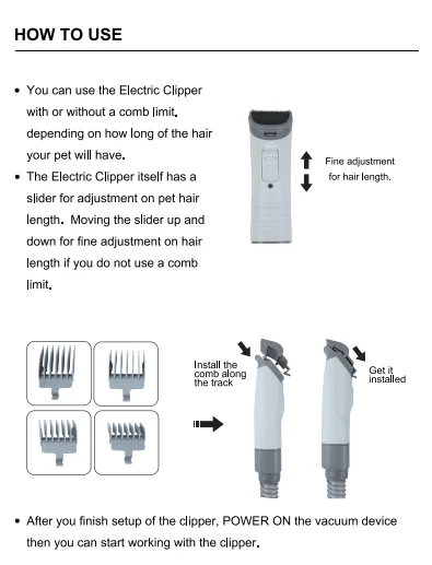 Pet product Hair Brushes remover Vacuum fur Cleaner electric cat dog multi functional 9 in 1 Pet hair Vacuum Cleaner