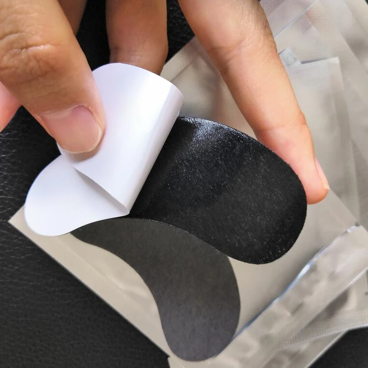 Black Patch Under Eye Building Lashes Black gel eye patch Non-woven Makeup Eyelash Pads High Quality
