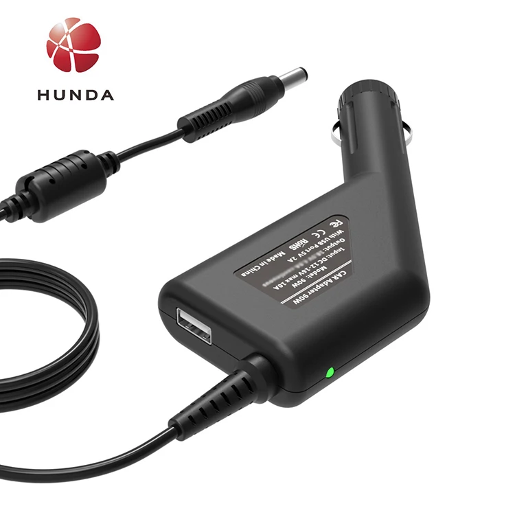 Для новогоднего подарка 75W Автомобильное зарядное устройство 12V 24V 19V 3.95A постоянного тока Ноутбук адаптер для струйного принтера HP с выходом 5V USB телефона