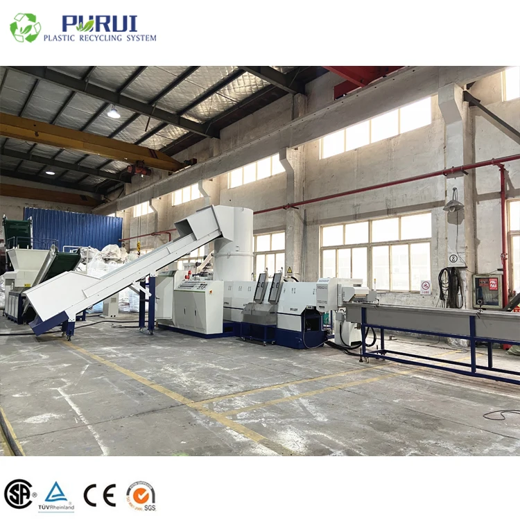 Plastic Granulator Machine Recycling Pelletizing For Waste Pp Non-woven Fabric/baby Diapers