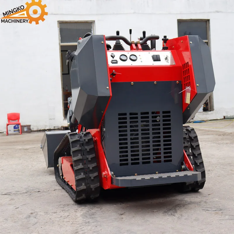Small Skid Steer Smallest stand on track mini skid steer loader