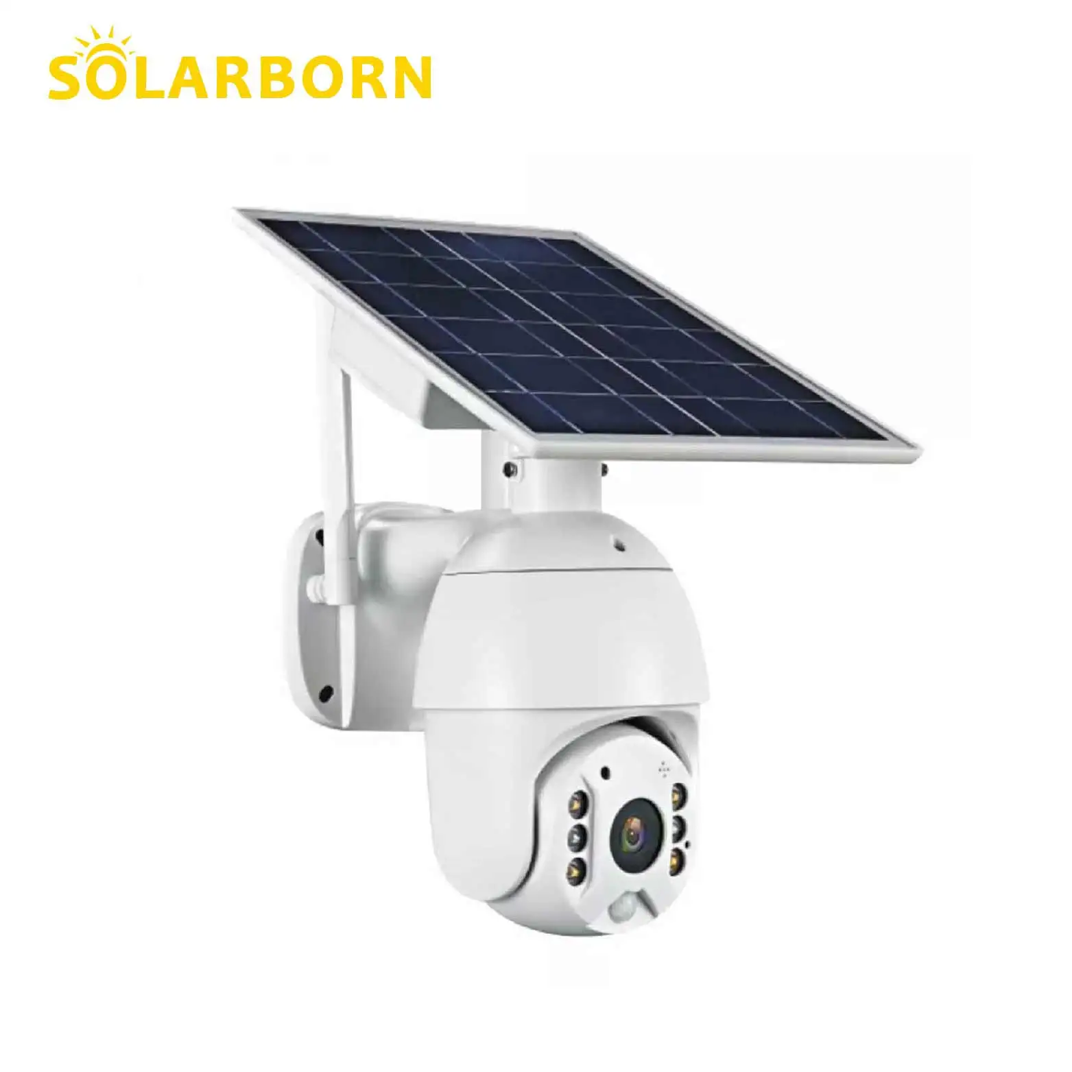 Solarborn hd intelligent wireless solar cctv energy alert ptz security camera 4g sim card wifi outdoor