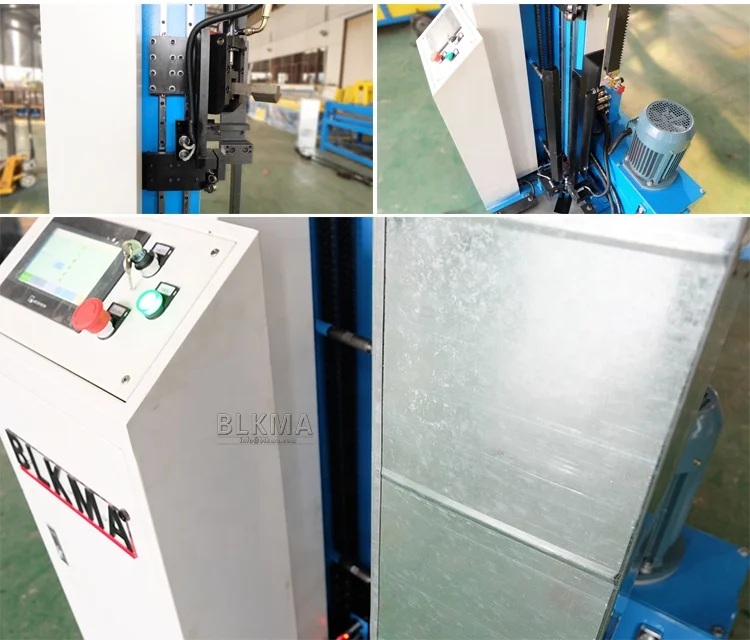 Blkma Factory Vertical Duct Seam Machine /Hydraulic Square Tube Lock Closer with High Quality