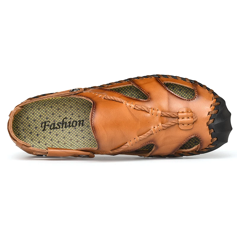 
Fashion Mens Footwear Sandals Casual Men Genuine Leather Sandals For Man 