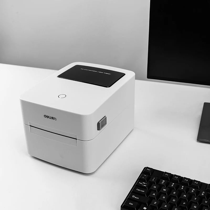 Deli E740C Wireless Bluetooth Thermal Label Printer Self-adhesive Express Delivery Sheet QR Code Tag Barcode Machine mini