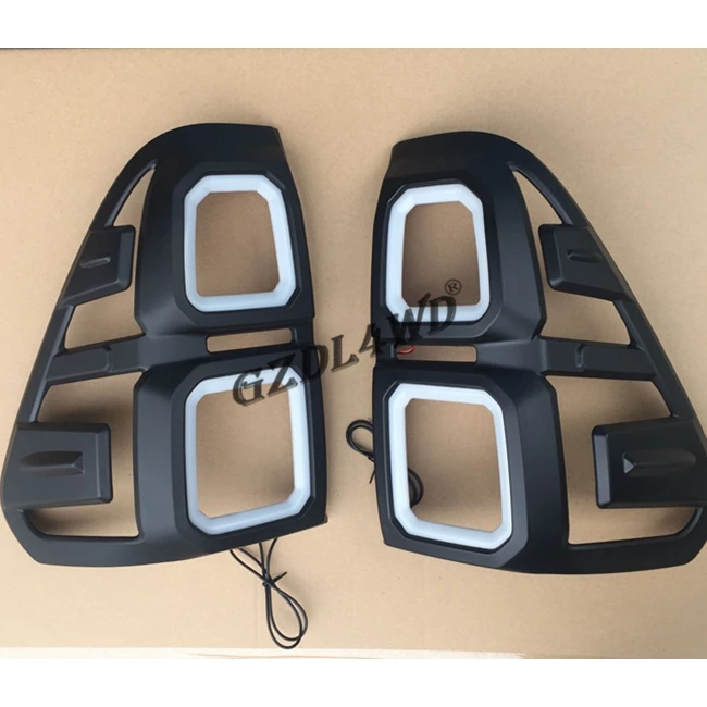 Body Kit LED Taillights Cover With LED lights Cover Trims For Hilux Revo