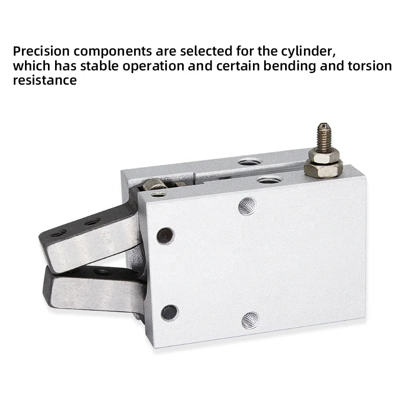 MHC2 series aluminium body mindman air cylinder mini pneumatic parallel finger gripper cylinder cheap pneumatic cylinders