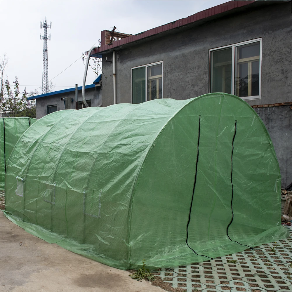 
Industrial Poly Tunnel Balcony Family Garden Greenhouse for Cucumber/Tomato 