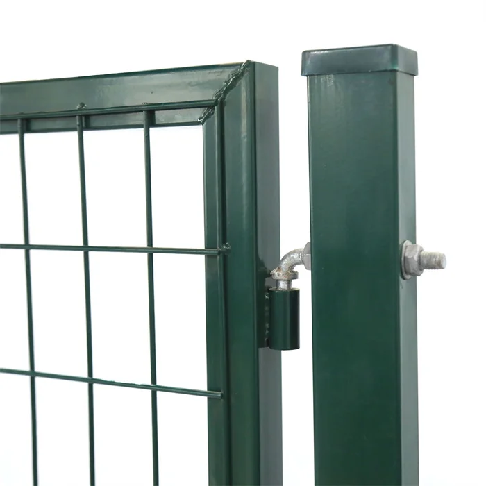 Dark Green Powder-Coated Steel Pedestrian Gate for Garden Fencing