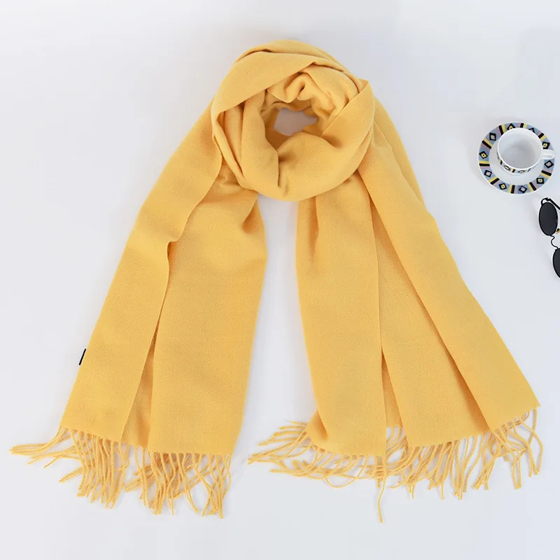 2022 new 200x70cm Women artificial Cashmere Pashmina Scarf Soft Hand Feeling Long Winter Warm Shawl Neck Scarves