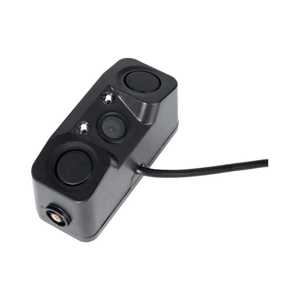 Factory Supply 3 In 1 Auto Led Car Parking Sensor Rear View Camera Car Parking Reverse Camera with 2 Sensors Monitor Detector
