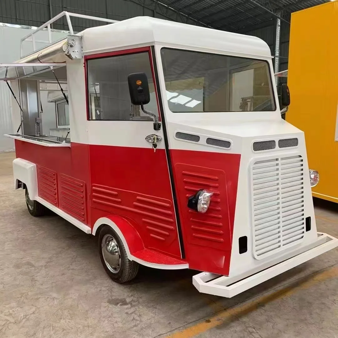Vintage dining car customized dining car hot dog pizzacoffee ice cream mobile camping trailer shopping  marketbuffet car