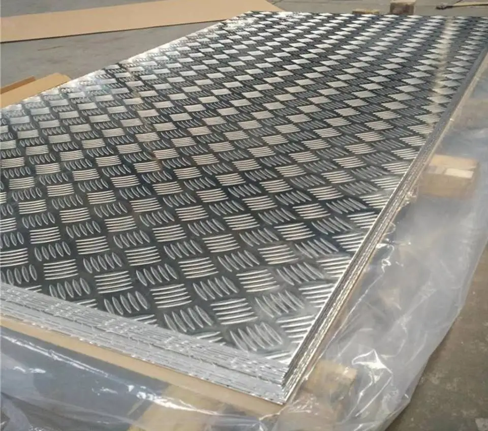 Aluminium Five Bar Tread Plate - Cut To Size