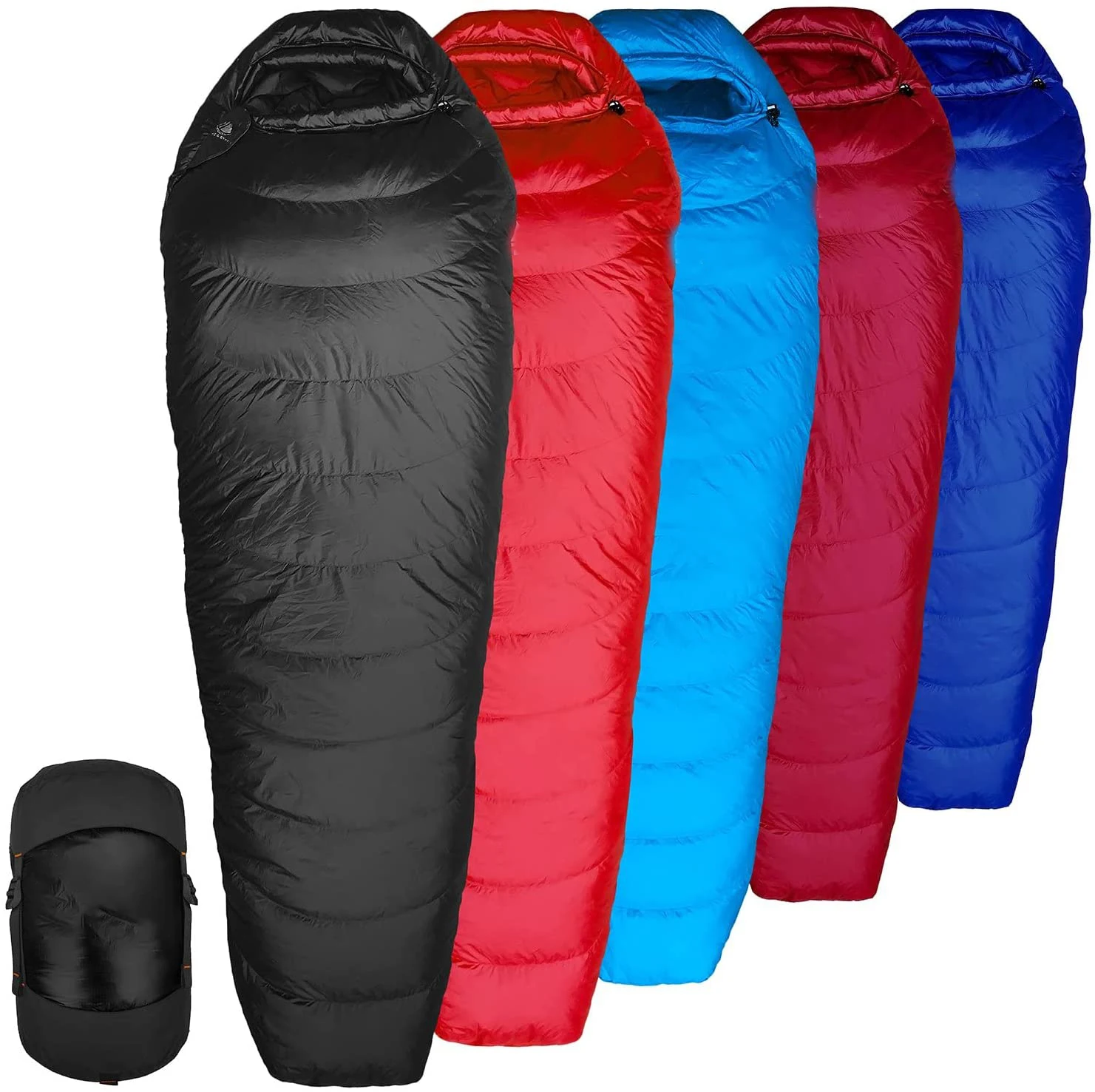 Ultra-low cold climb duck goose down filled adult mummy style sleeping bag waterproof comfort