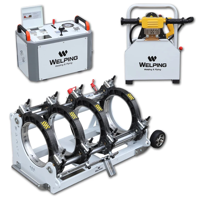 NEW design 90-250mm Polyethylene Pipe jointing machine for water pipeline pe thermofusion butt fusion welder CE/ISO 9001