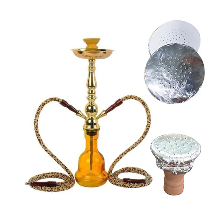 Factory supplier low price aluminum foil shisha foil 30 micron 40 micron Hookah aluminum foil with hole