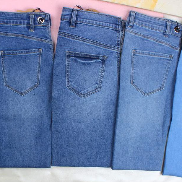 9oz stretch Cotton Polyester Spandex denim  fabric for women Jeans wholesale