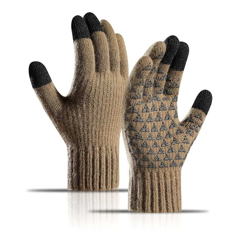 Wholesale Winter Warm Gloves Solid Color Mittens Touch Screen Warm Gloves