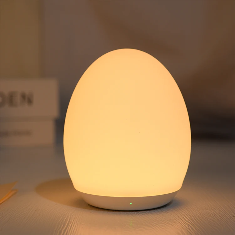 LED Night Light for Kids Baby USB Rechargeable Silicone Nursery Lamp Touch Control with Dimmable Warm Light Color-Changing